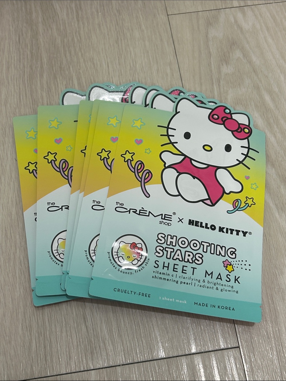 The Crème Shop (NWT) Hello Kitty Shooting Stars Sheet Mask–Set of 12